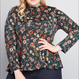 ModCloth Jessy 2X Mock Turtle Neck Too